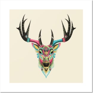 Colours of deer Posters and Art